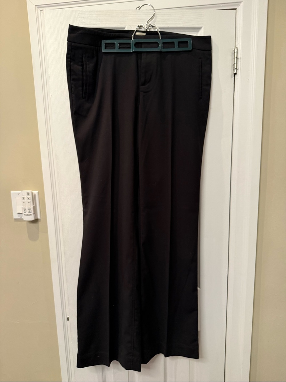 ecru Black women’s Dress Slacks - Straight Leg